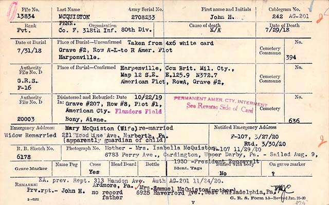6x4 typed yellowed card