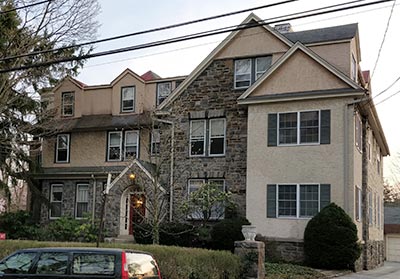 house with stucco and stone surface