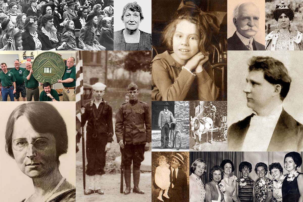 collage of individual and group photos 1895 to 2018