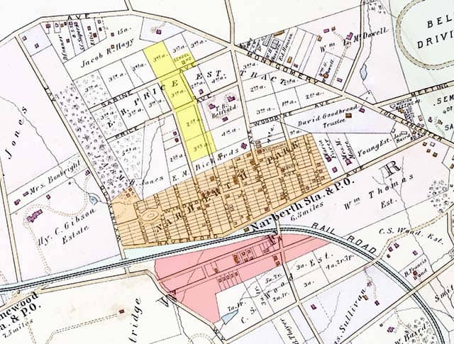 The northern tract (Price) has 3-4 acre lots, the other two are comprised of lots of less than 1 acre each; most show no construction.