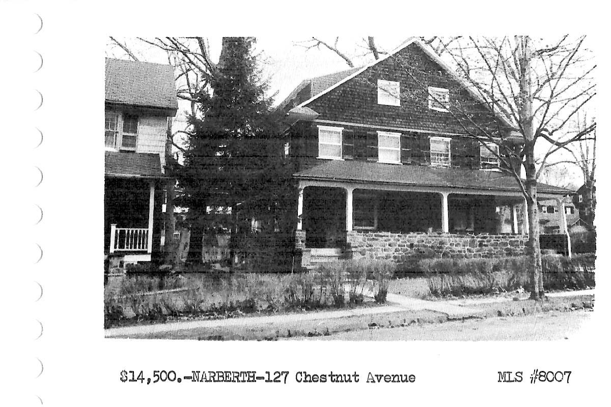 127 Chestnut Avenue real estate listing, 1961