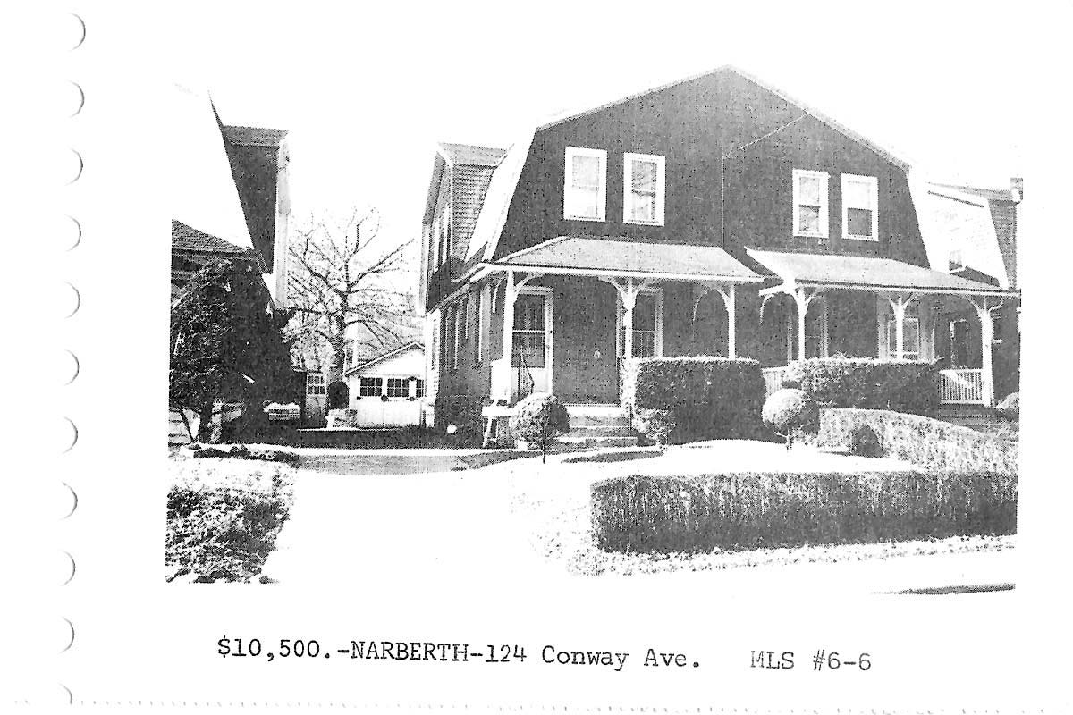 124 Conway Avenue real estate listing, 1966