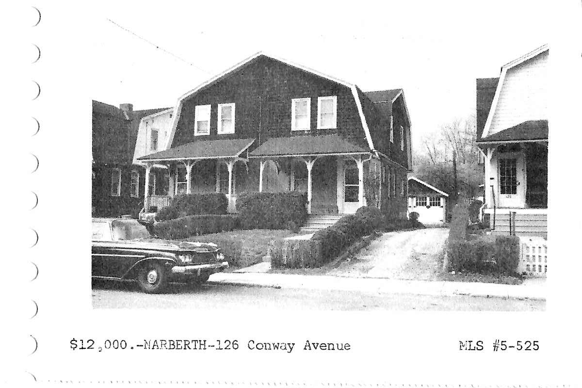 126 Conway Avenue real estate listing, 1965