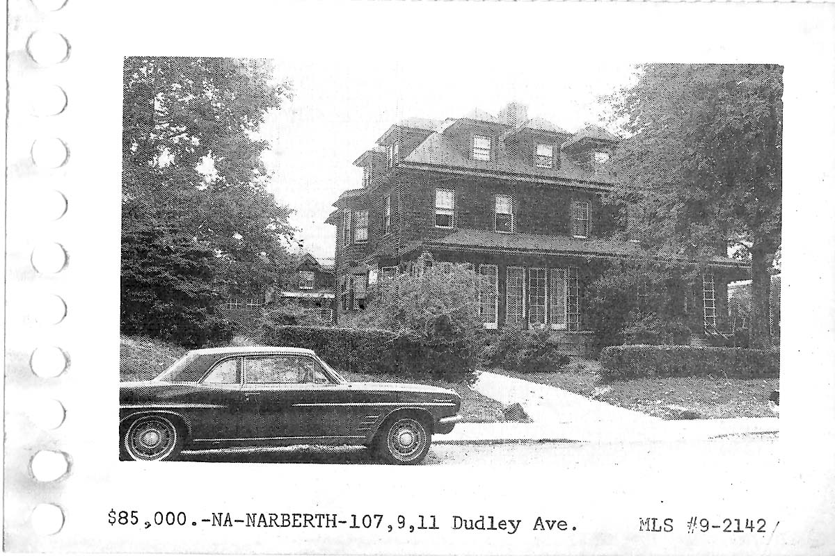 107 Dudley Avenue real estate listing, 1970
