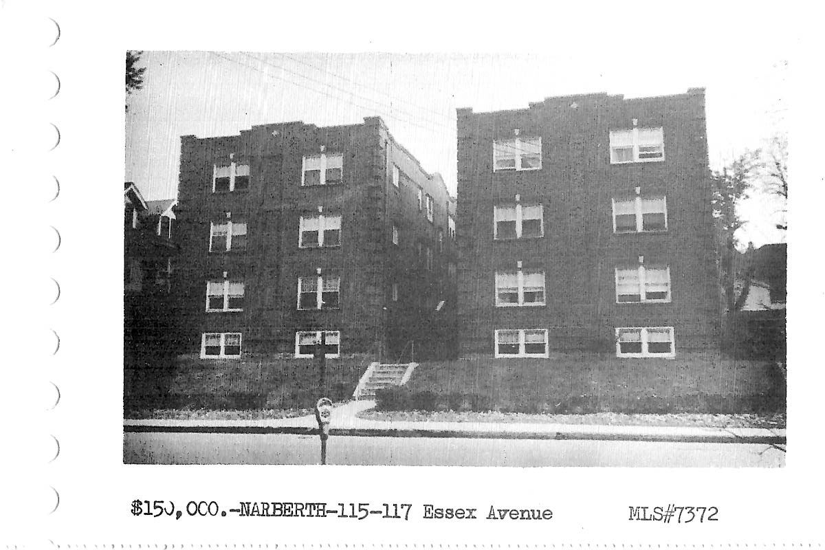 117 N. Essex Avenue real estate listing, 1960