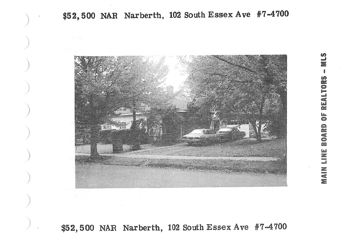 102 S. Essex Avenue real estate listing, 1977