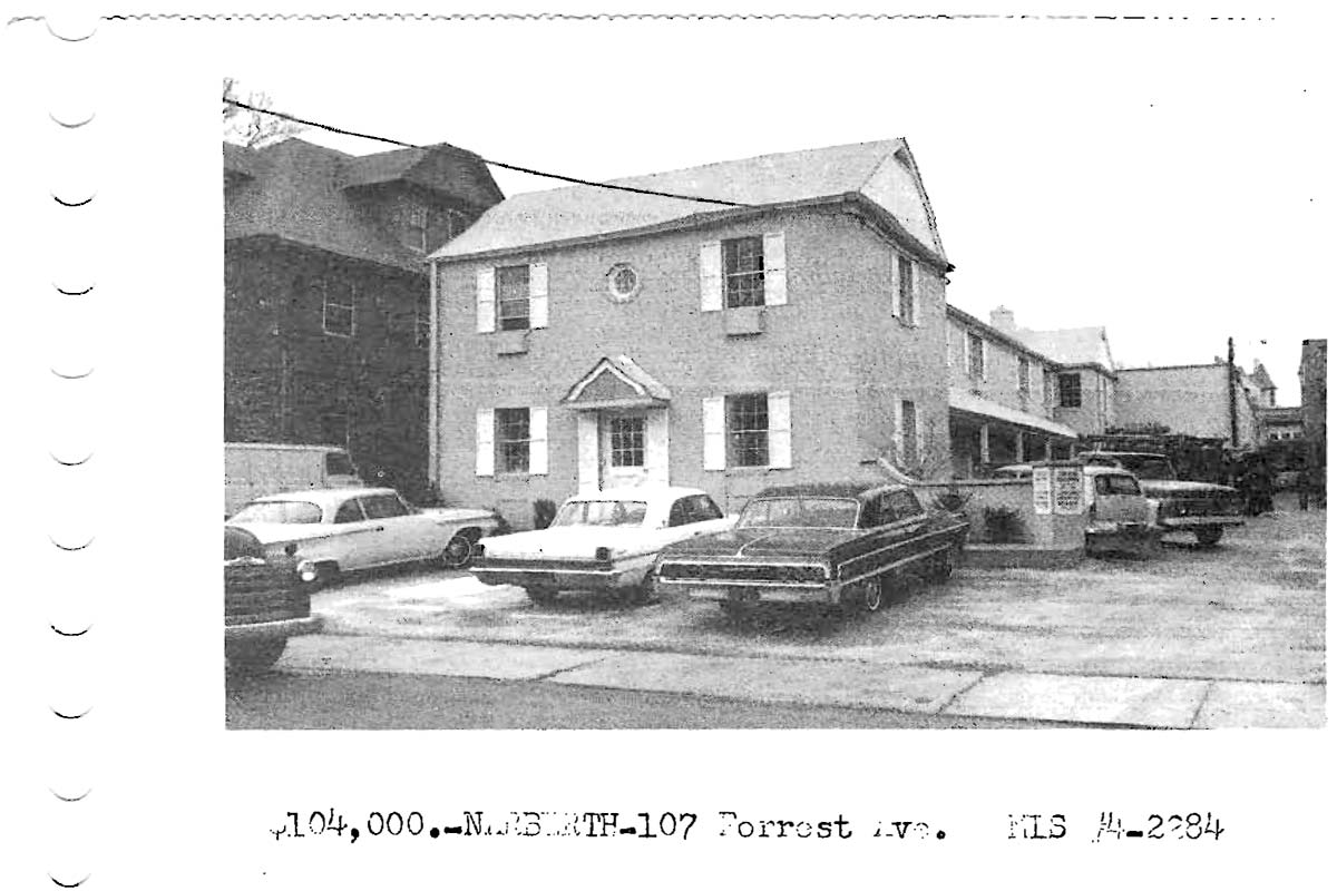 107 Forrest Avenue real estate listing, 1965