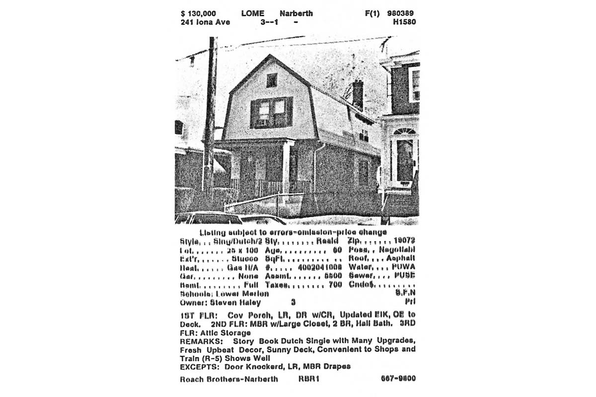 241 Iona Avenue real estate listing, not dated