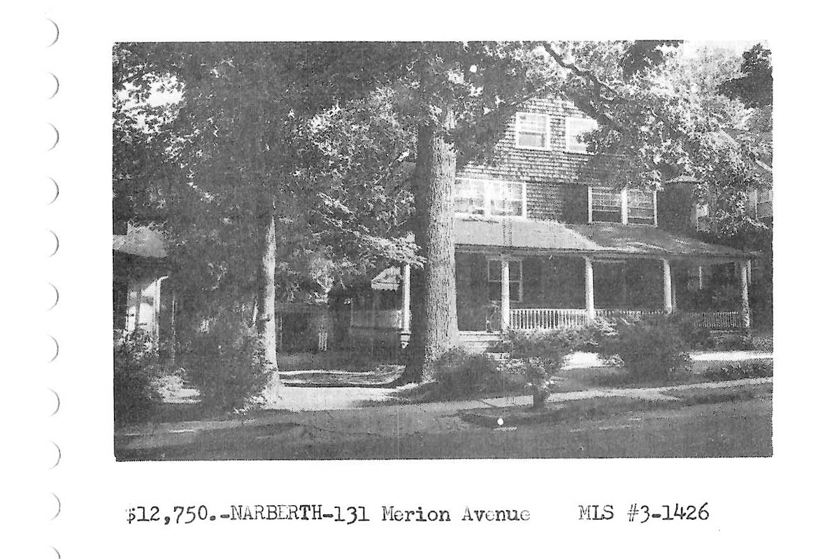 131 Merion Avenue real estate listing, 1963