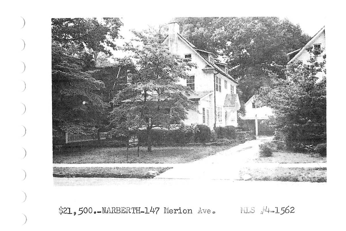 147 Merion Avenue real estate listing, 1964