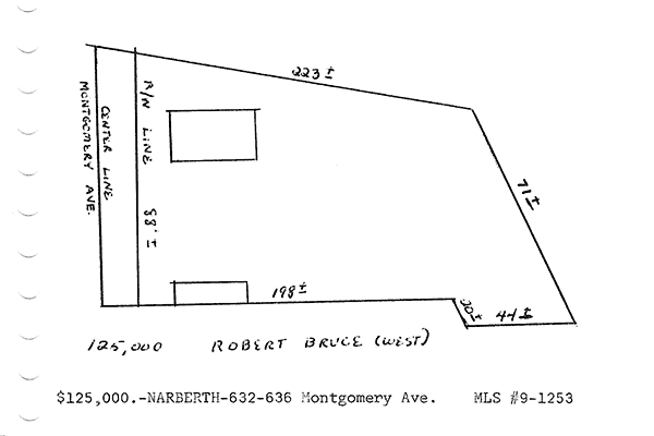 632 Montgomery Avenue real estate listing, 1969