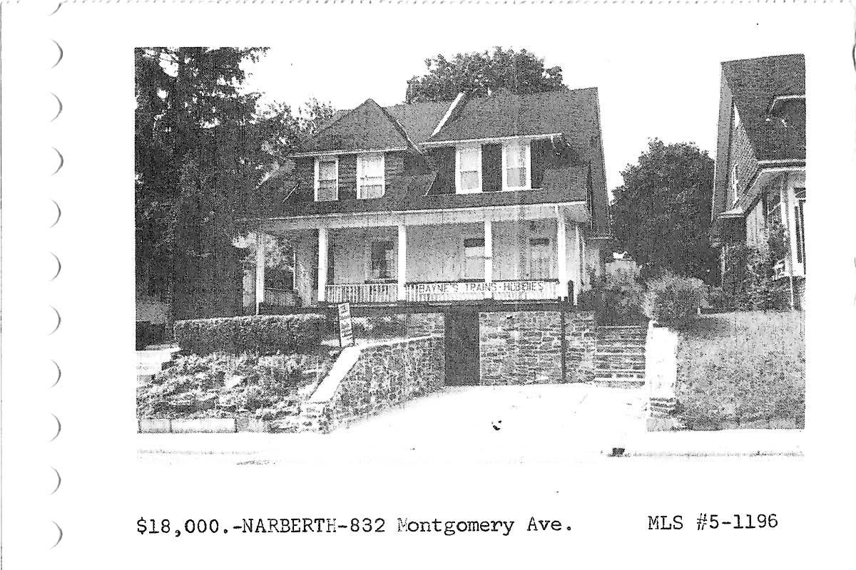832 Montgomery Avenue real estate listing, 1965