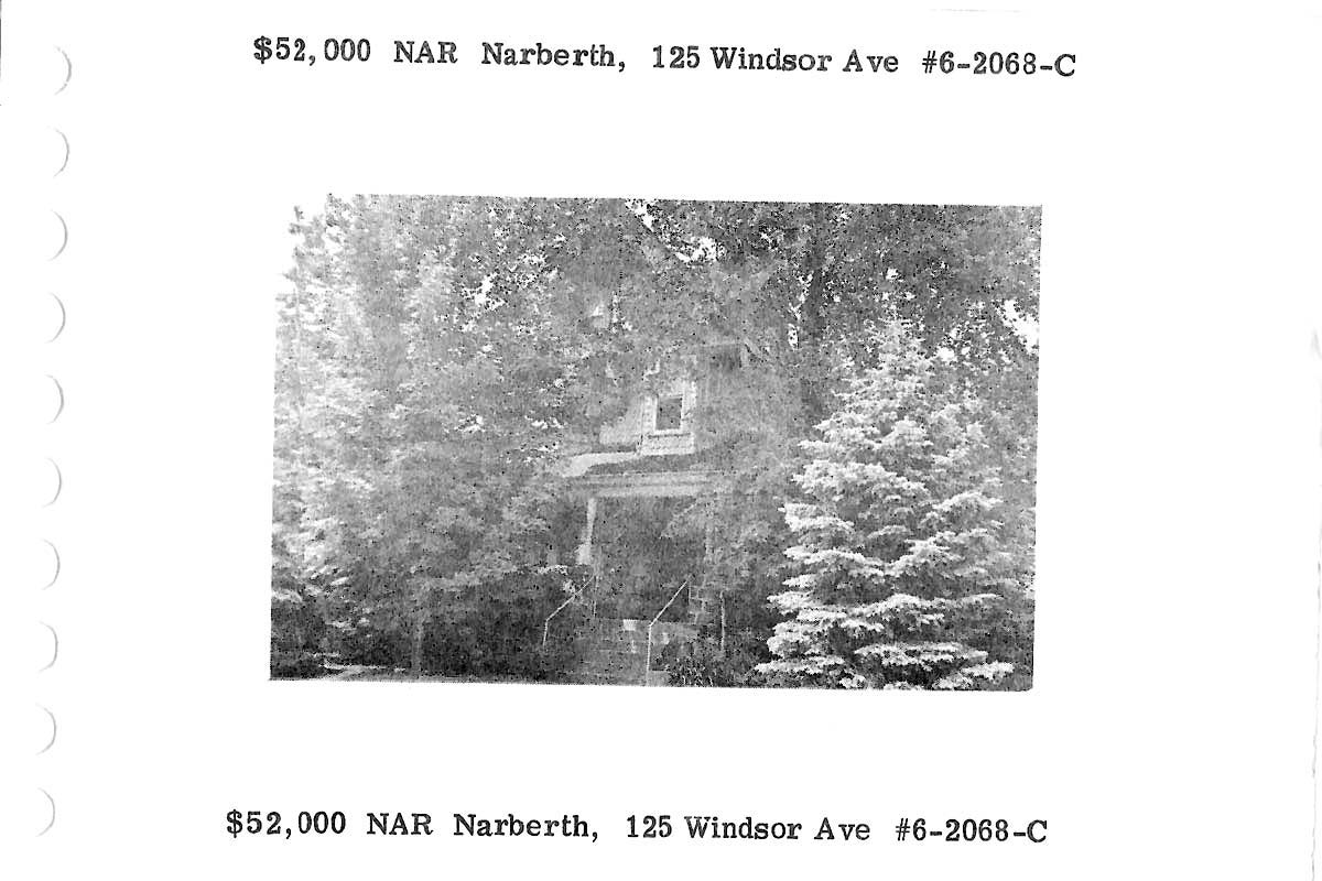 125 Windsor Avenue real estate listing, 1976