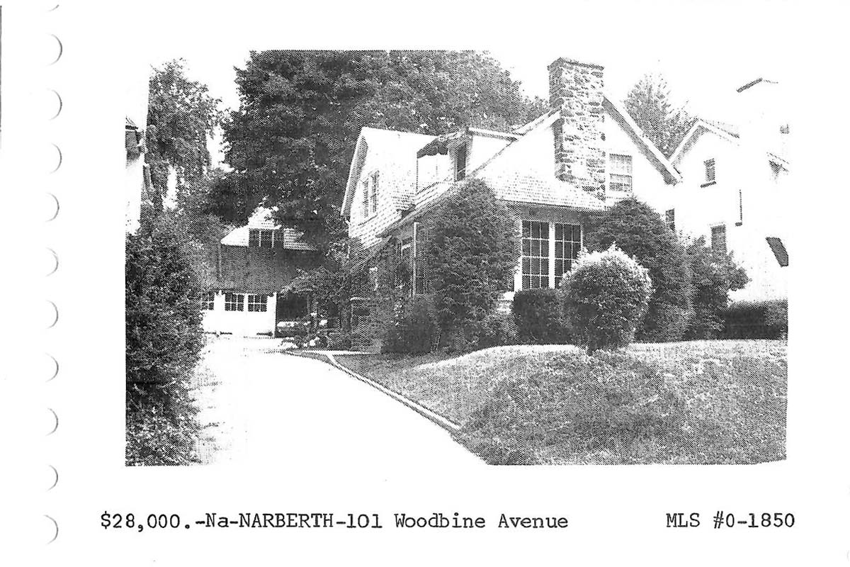 101 Woodbine Avenue real estate listing, 1970
