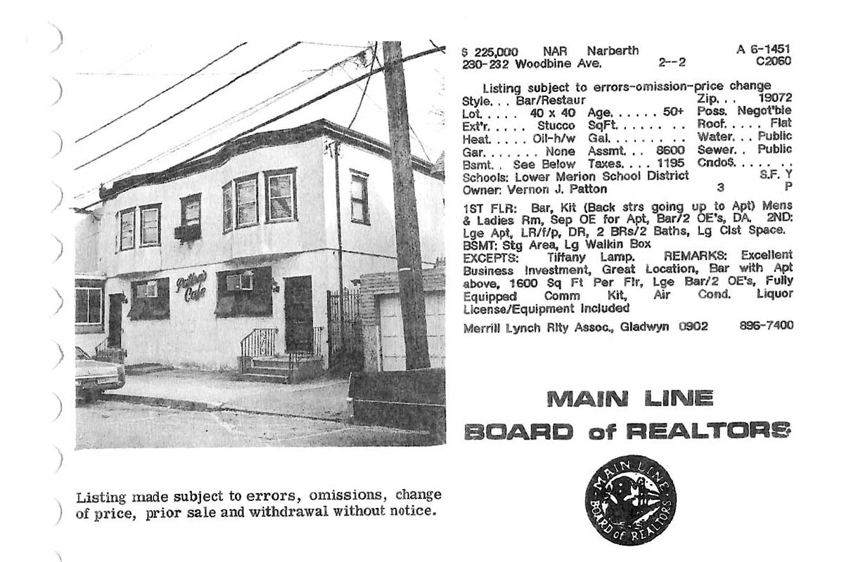 232 Woodbine Avenue real estate listing, 1986