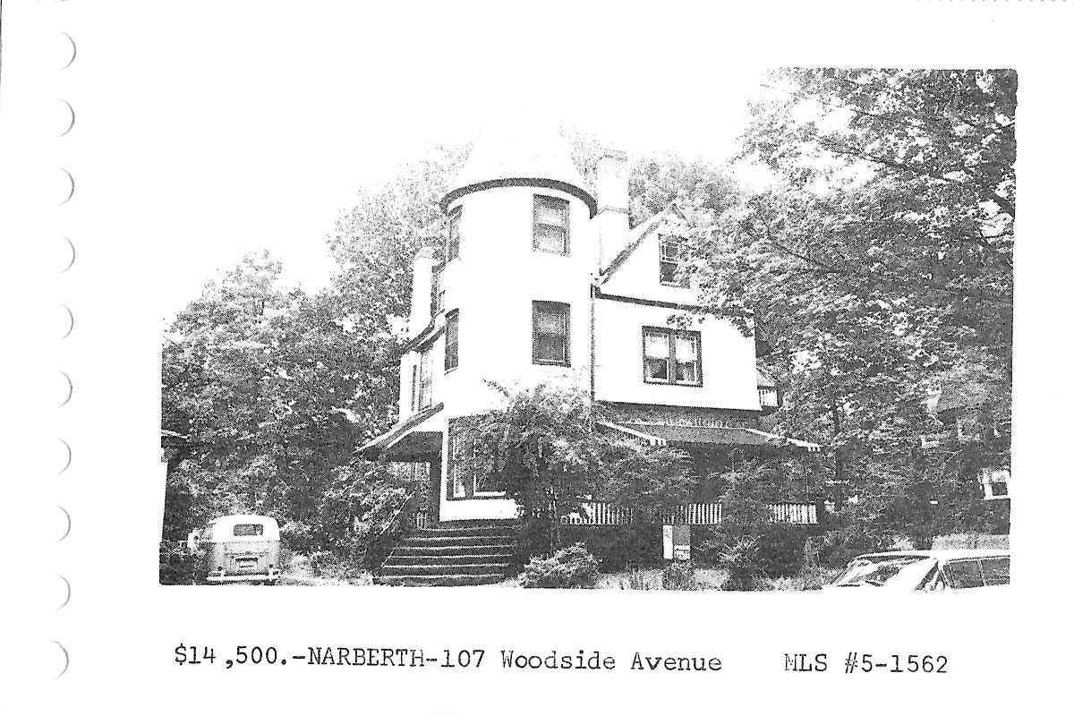 107 Woodside Avenue real estate listing, 1966