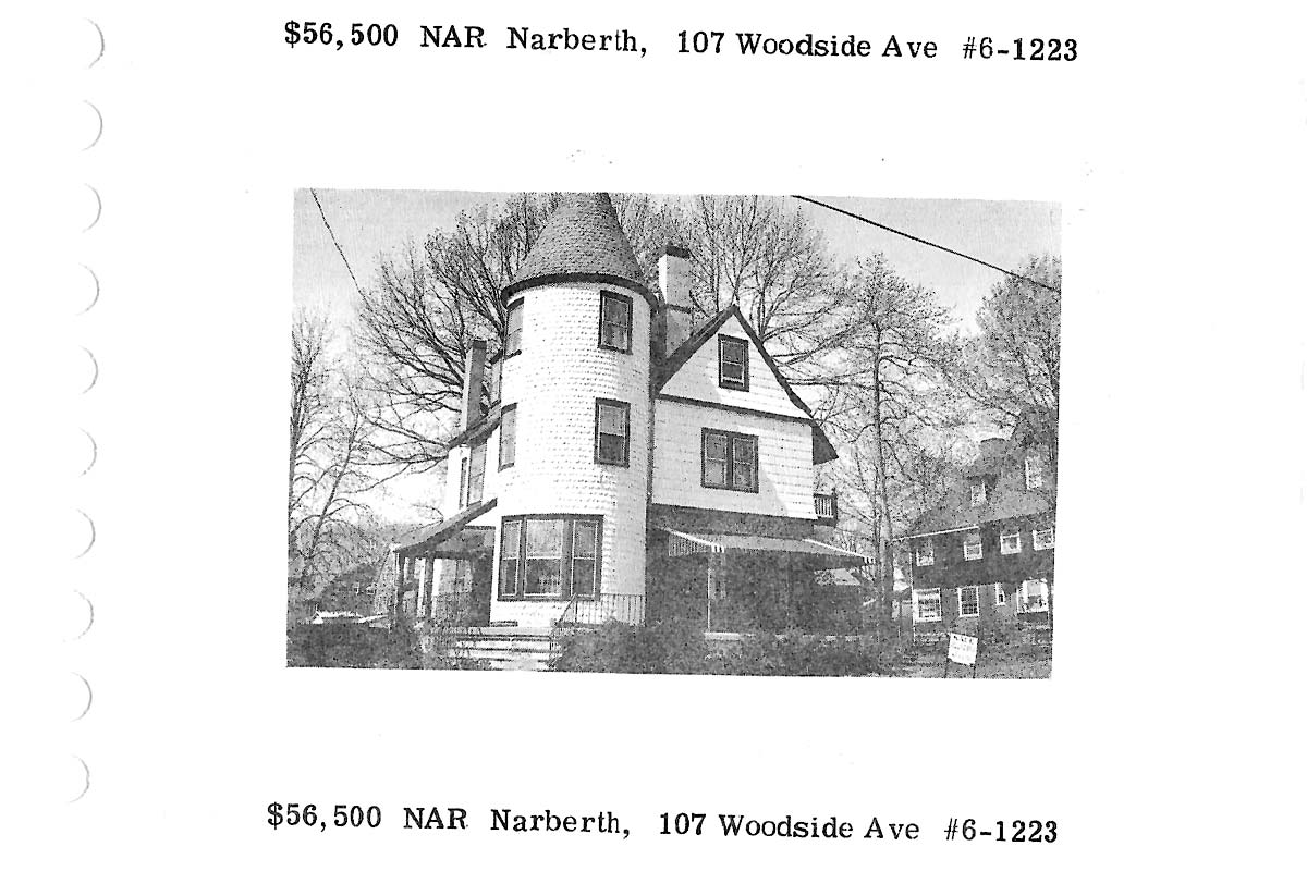 107 Woodside Avenue real estate listing, 1976