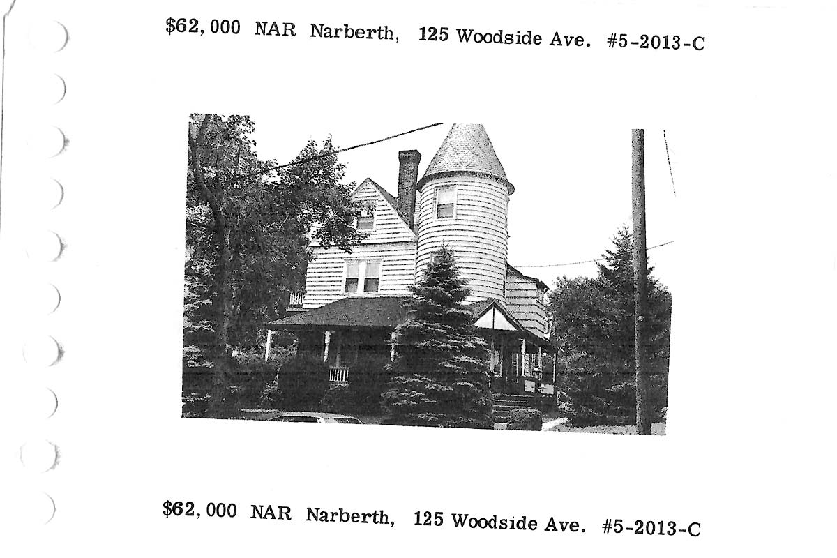 125 Woodside Avenue real estate listing, 1976