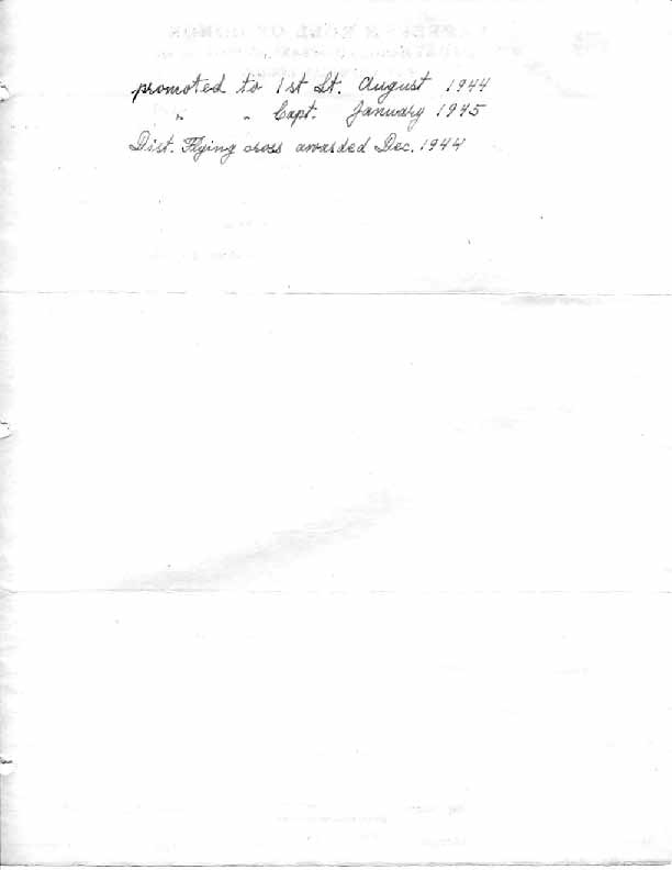 Roll of honor form for Emil Roesler, back of sheet