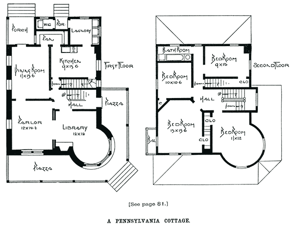 Caption: A Pennsylvania Cottage. - See page 81.