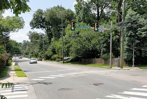 modern view of the historical image seen from the same viewpoint