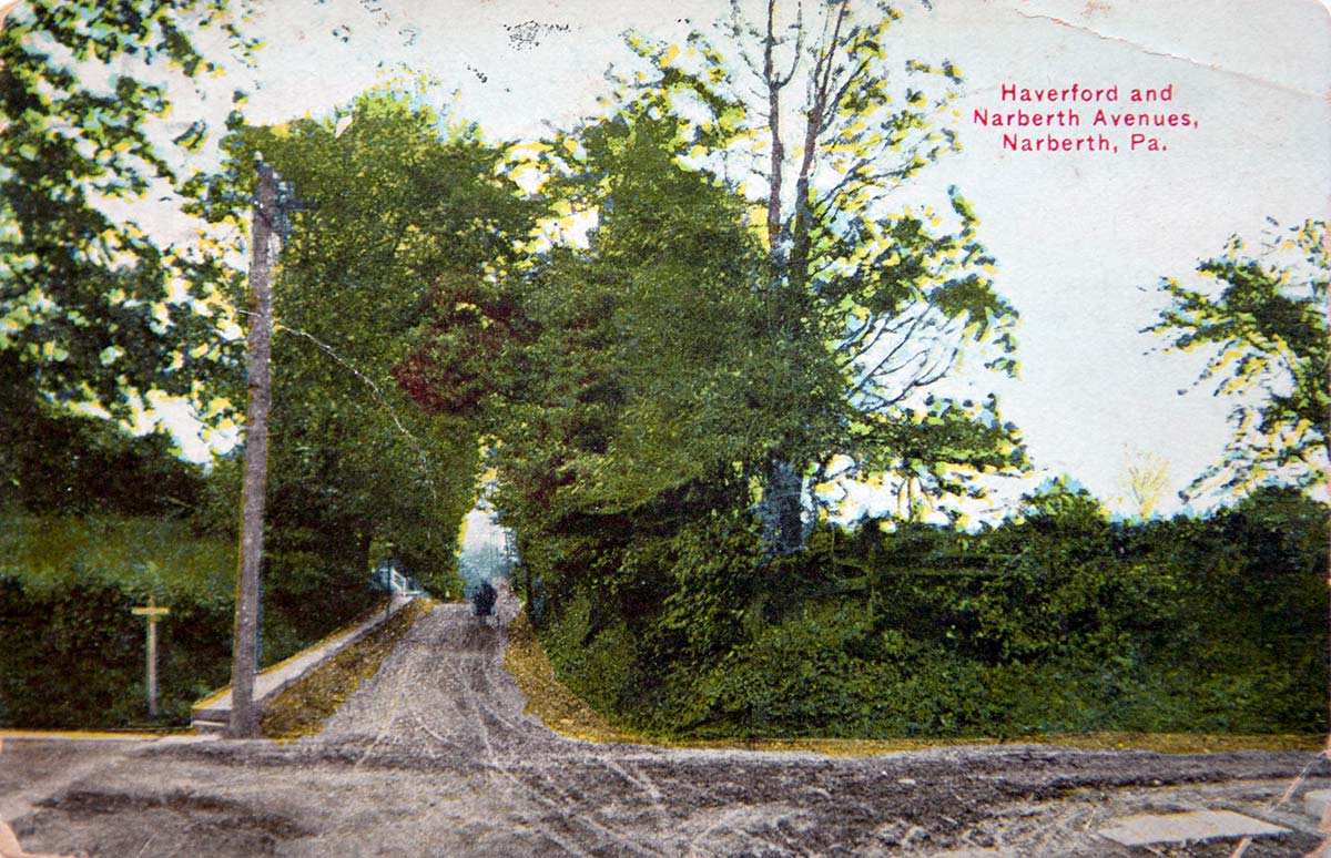 Haverford and Narberth Avenues, about 1900