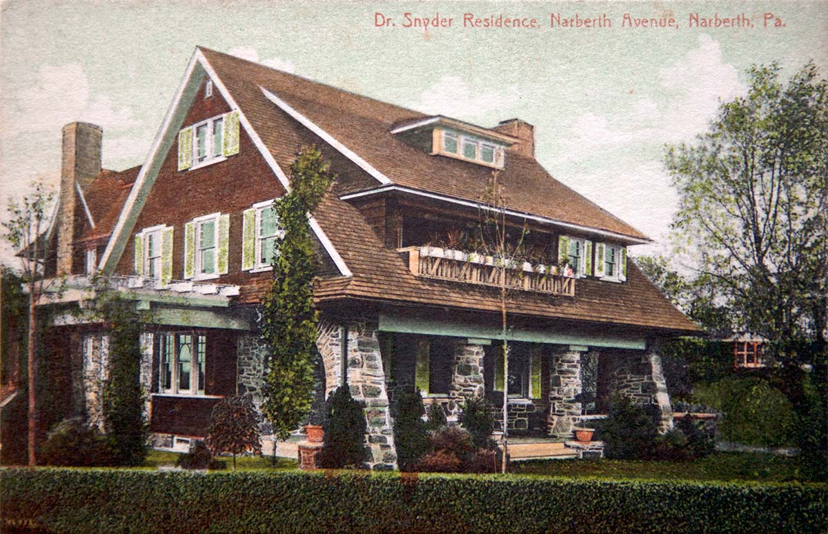 Dr. Snyder residence, about 1915