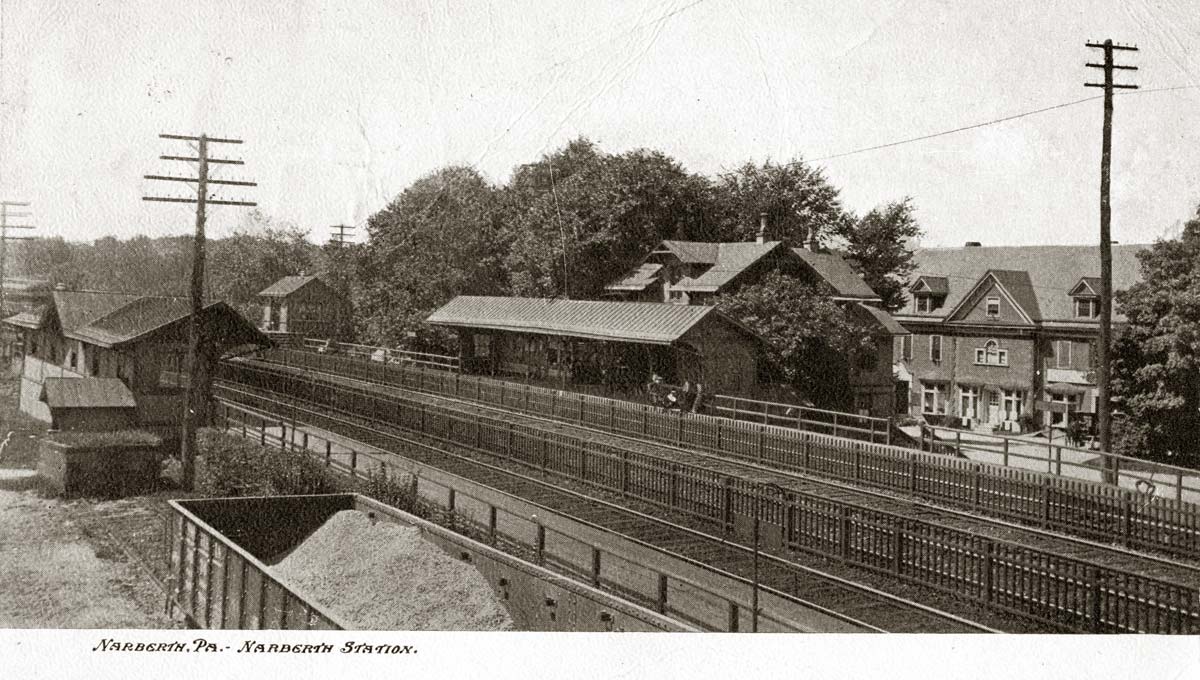 Narberth station, about 1908