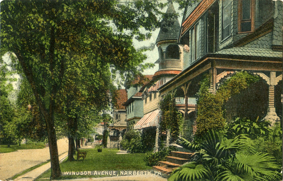 Windsor Avenue Victorian houses, about 1905
